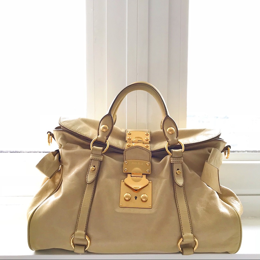 Miu Miu Bow Top Handle Bag - image 1